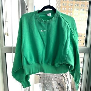 Nike Phoenix Oversized Fleece Crewneck - Spring Green